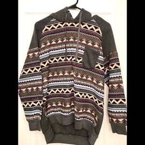 Tribal Aztec Print Hoodie